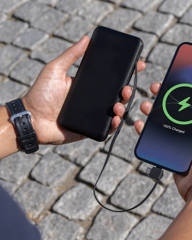 Powerbank 10.000 mAh en plastique recyclé à personnaliser