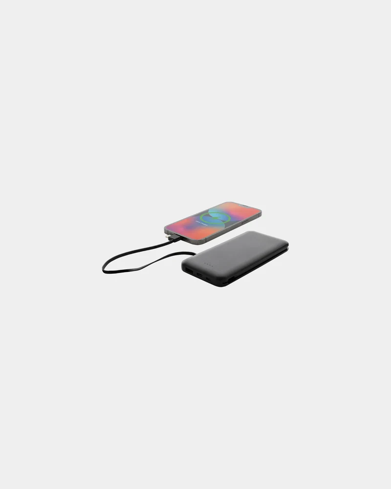 Powerbank 10.000 mAh en plastique recyclé à personnaliser