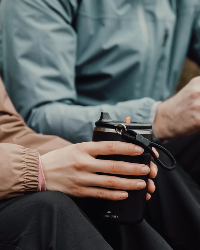 Tasse à café étanche acier recyclé 350ml à personnaliser