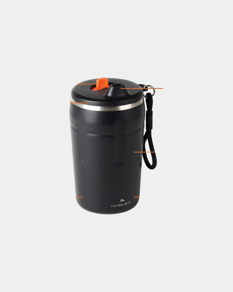 Tasse à café étanche acier recyclé 350ml à personnaliser