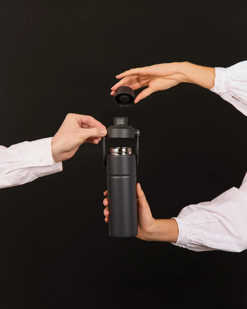 Bouteille inox recyclé Vinga Baltimore Trek 600ml à personnaliser