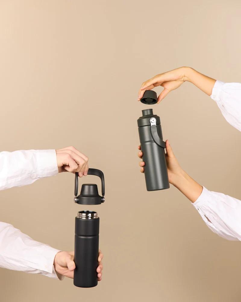 Bouteille inox recyclé Vinga Baltimore Trek 600ml à personnaliser