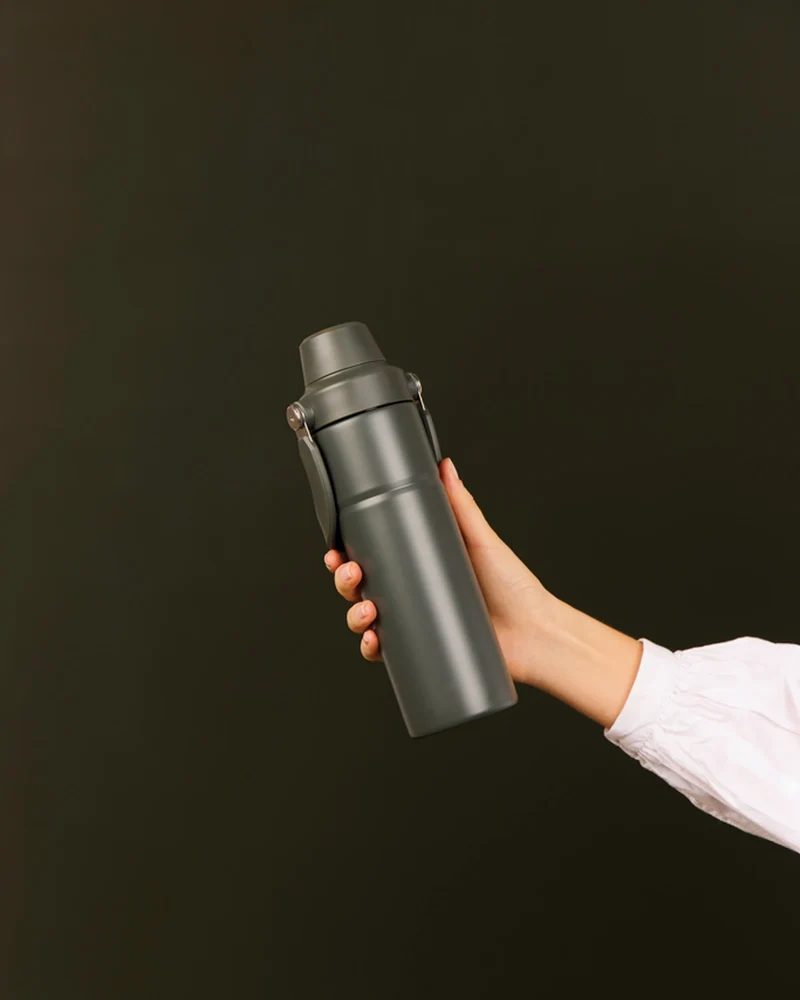 Bouteille inox recyclé Vinga Baltimore Trek 600ml à personnaliser