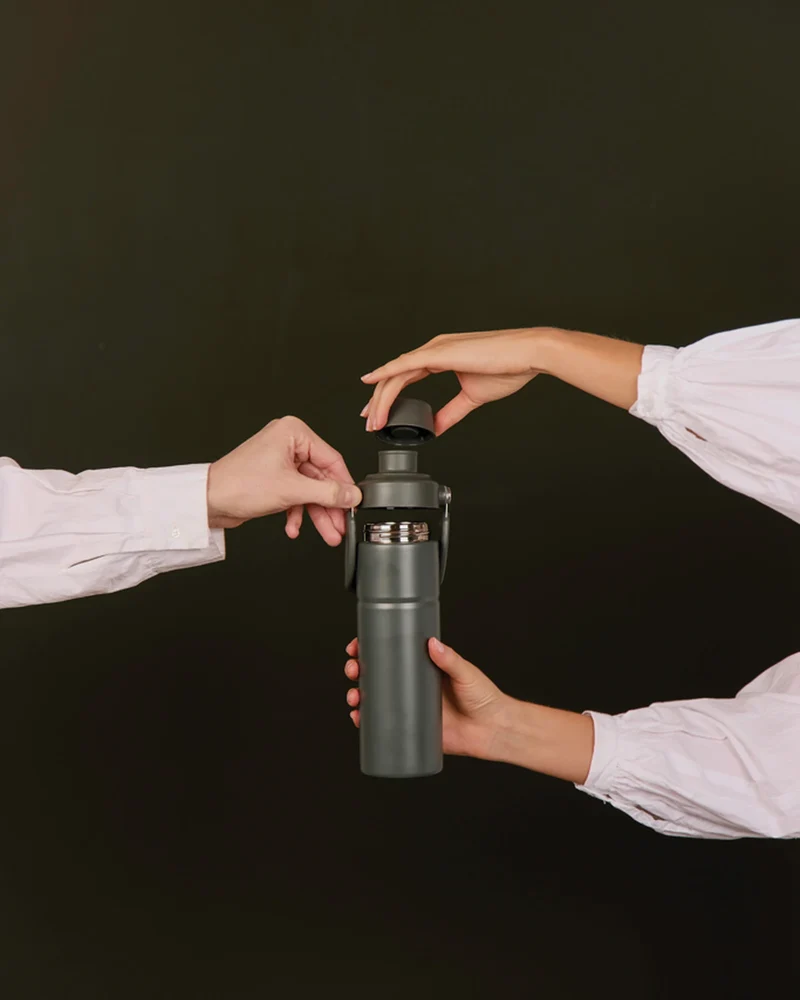 Bouteille inox recyclé Vinga Baltimore Trek 600ml à personnaliser