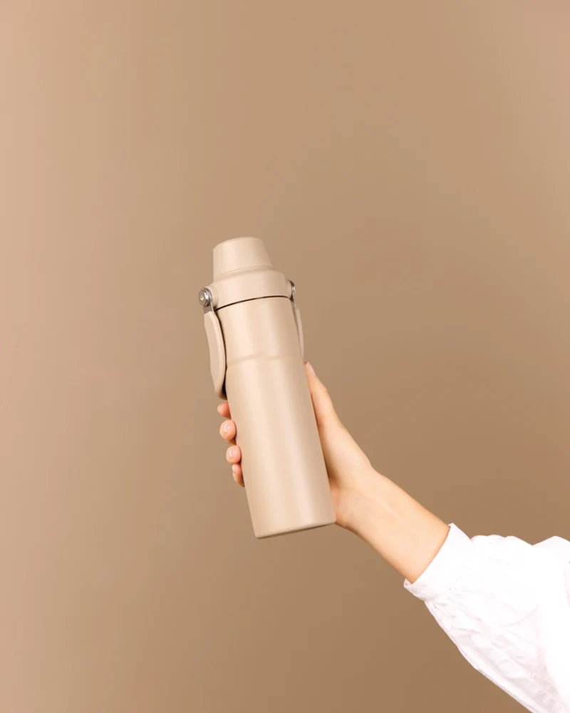 Bouteille inox recyclé Vinga Baltimore Trek 600ml à personnaliser