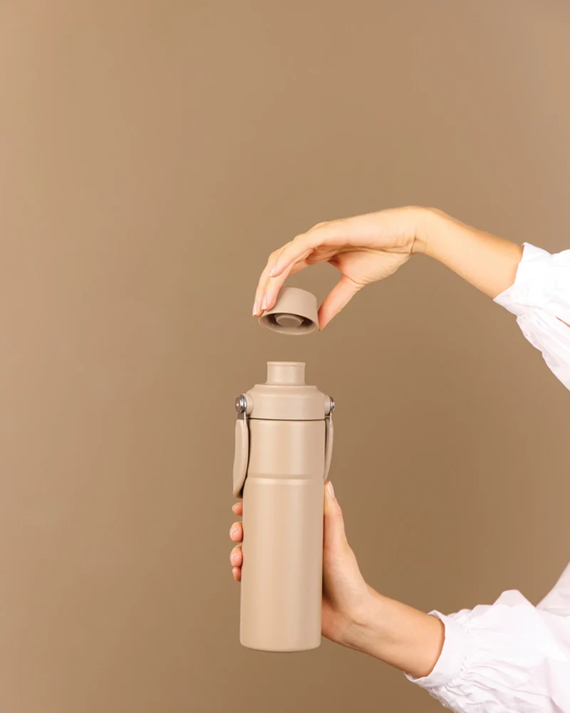 Bouteille inox recyclé Vinga Baltimore Trek 600ml à personnaliser