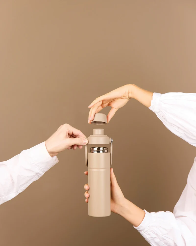 Bouteille inox recyclé Vinga Baltimore Trek 600ml à personnaliser