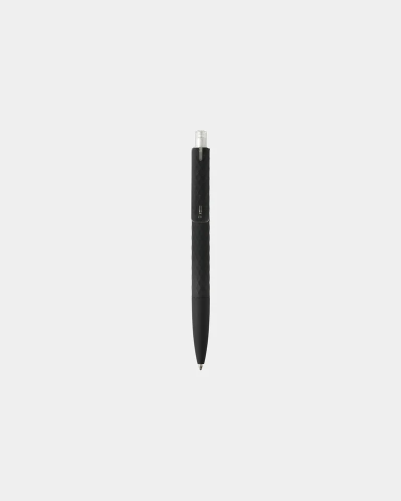 Stylo ABS recyclé finition gomme noire à personnaliser