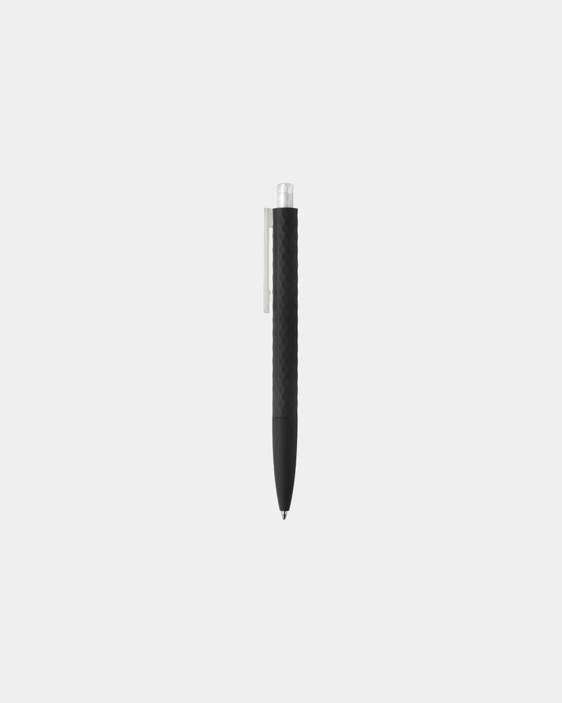 Stylo ABS recyclé finition gomme noire à personnaliser