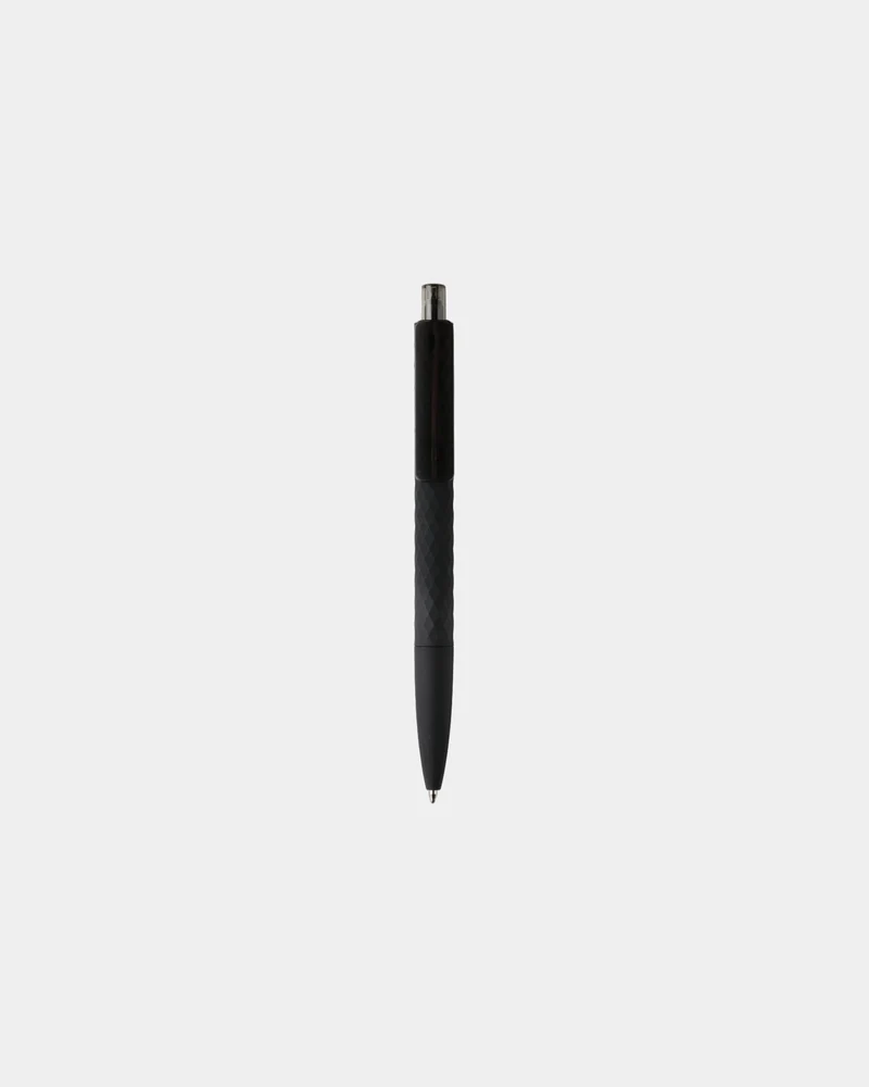 Stylo ABS recyclé finition gomme noire à personnaliser