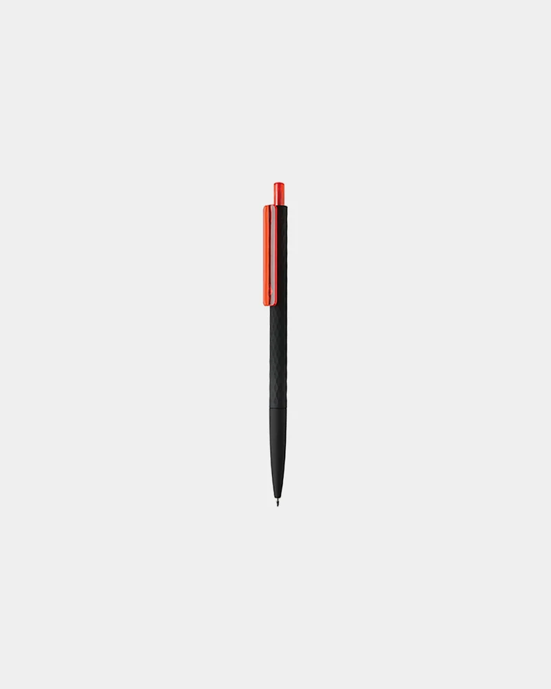 Stylo ABS recyclé finition gomme noire à personnaliser