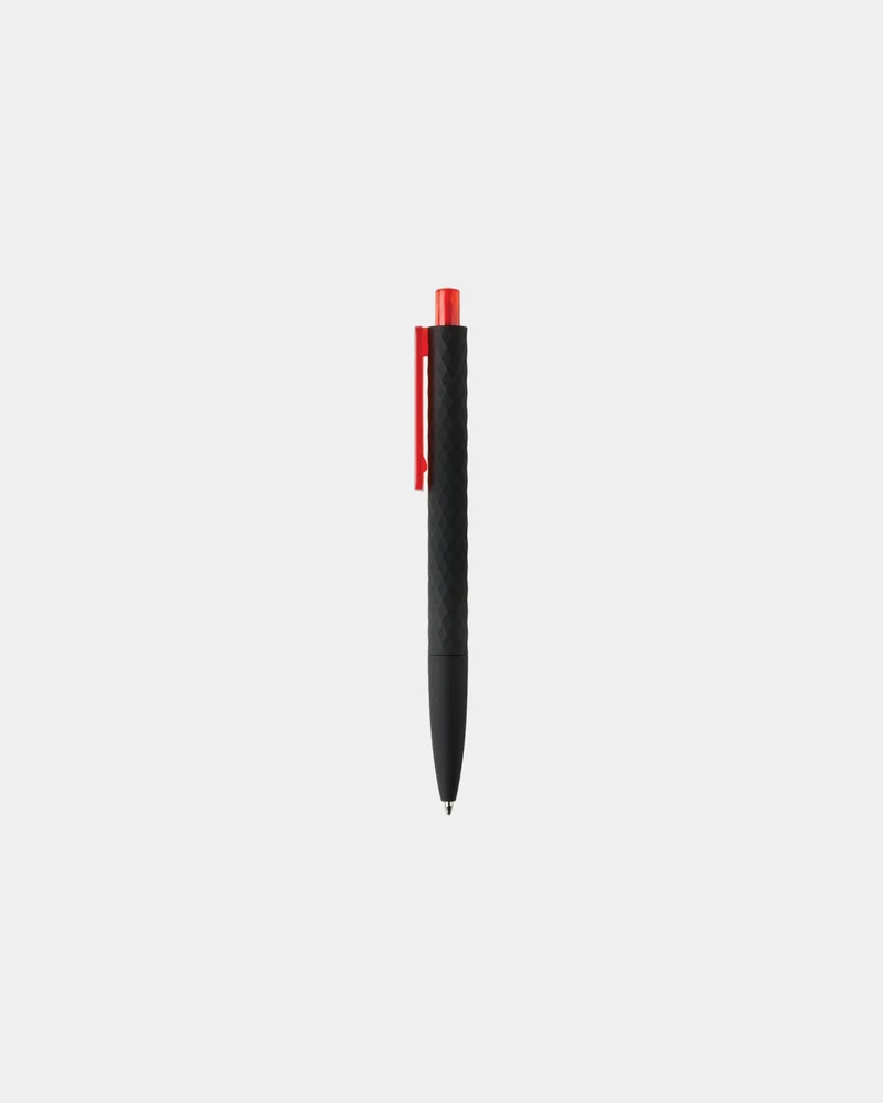 Stylo ABS recyclé finition gomme noire à personnaliser