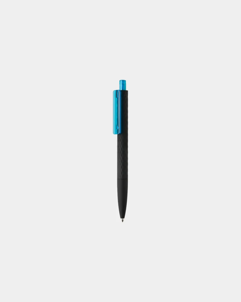 Stylo ABS recyclé finition gomme noire à personnaliser