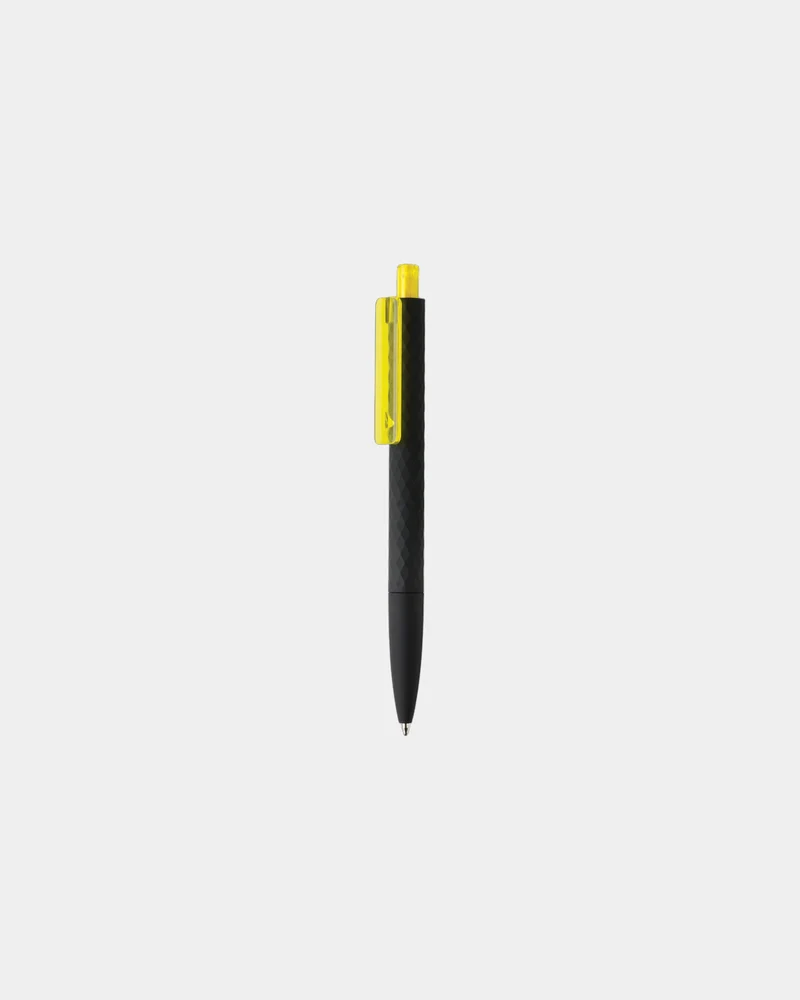 Stylo ABS recyclé finition gomme noire à personnaliser