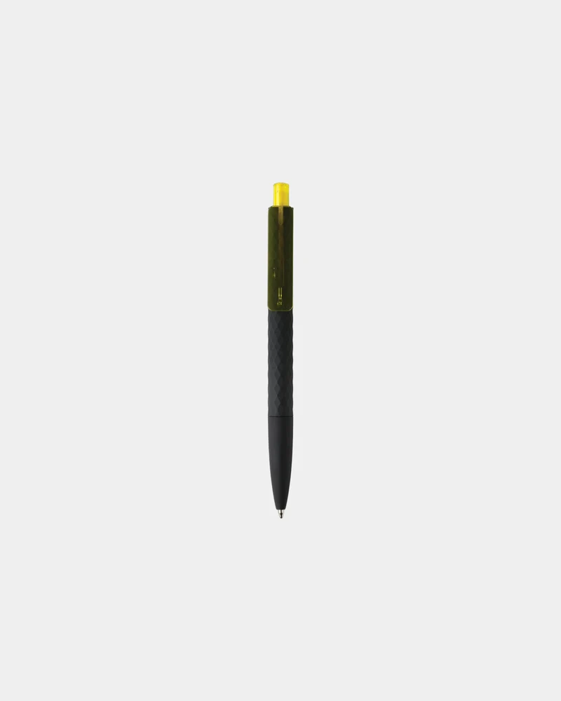 Stylo ABS recyclé finition gomme noire à personnaliser