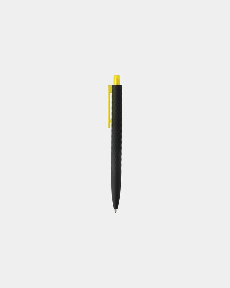 Stylo ABS recyclé finition gomme noire à personnaliser