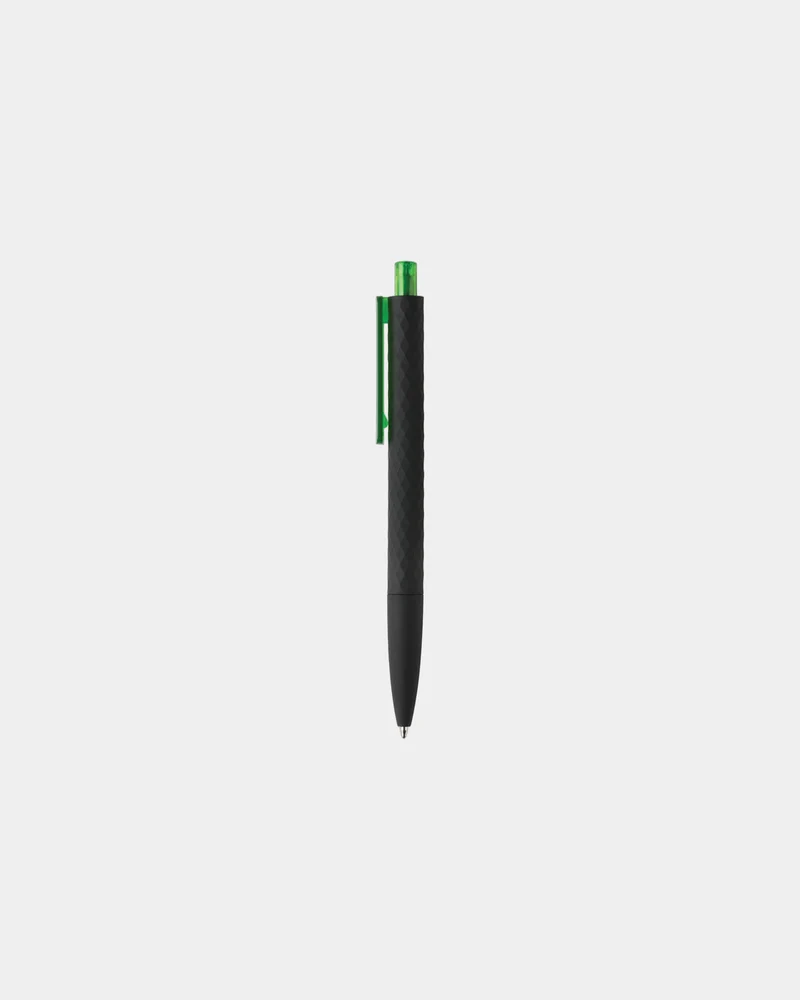 Stylo ABS recyclé finition gomme noire à personnaliser