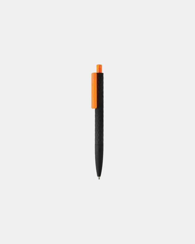 Stylo ABS recyclé finition gomme noire à personnaliser