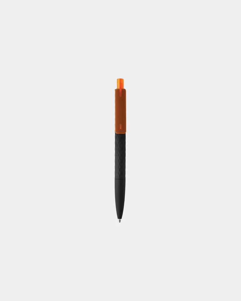 Stylo ABS recyclé finition gomme noire à personnaliser