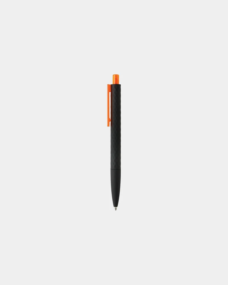 Stylo ABS recyclé finition gomme noire à personnaliser