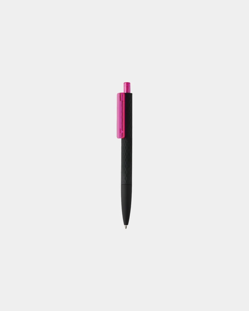 Stylo ABS recyclé finition gomme noire à personnaliser