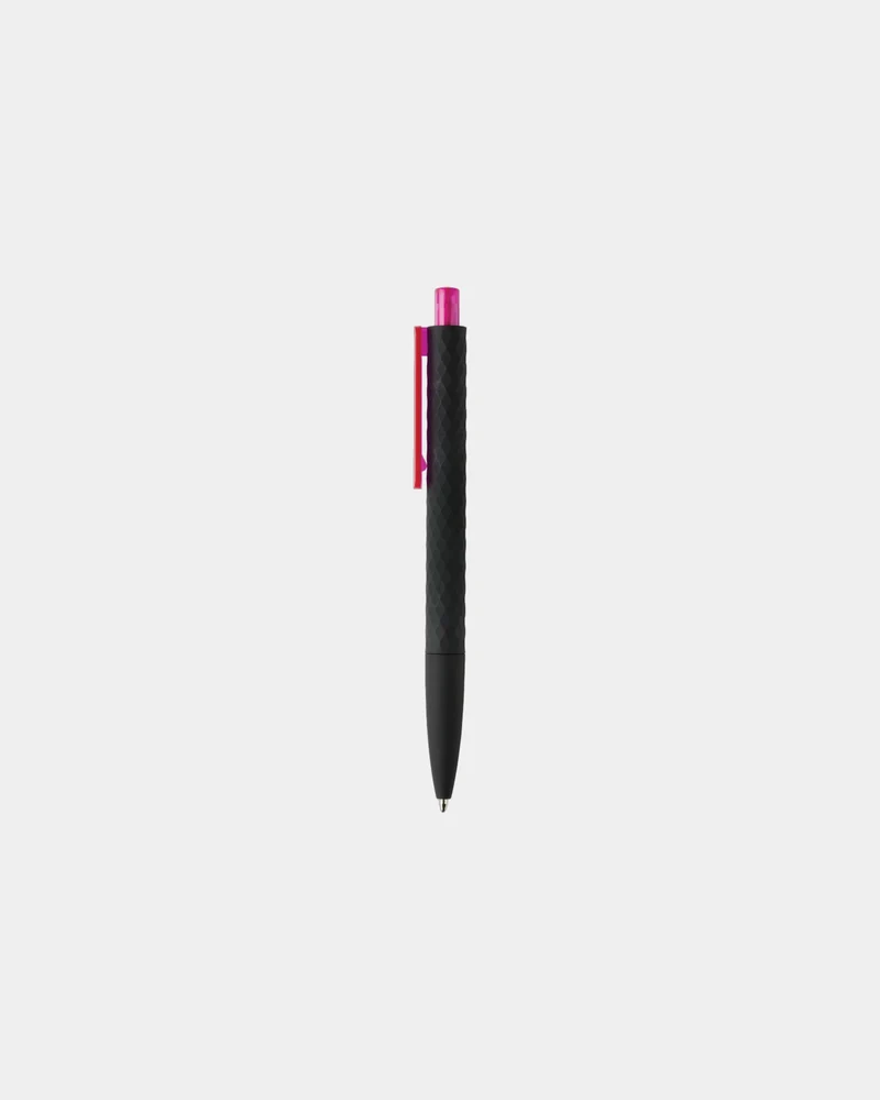 Stylo ABS recyclé finition gomme noire à personnaliser