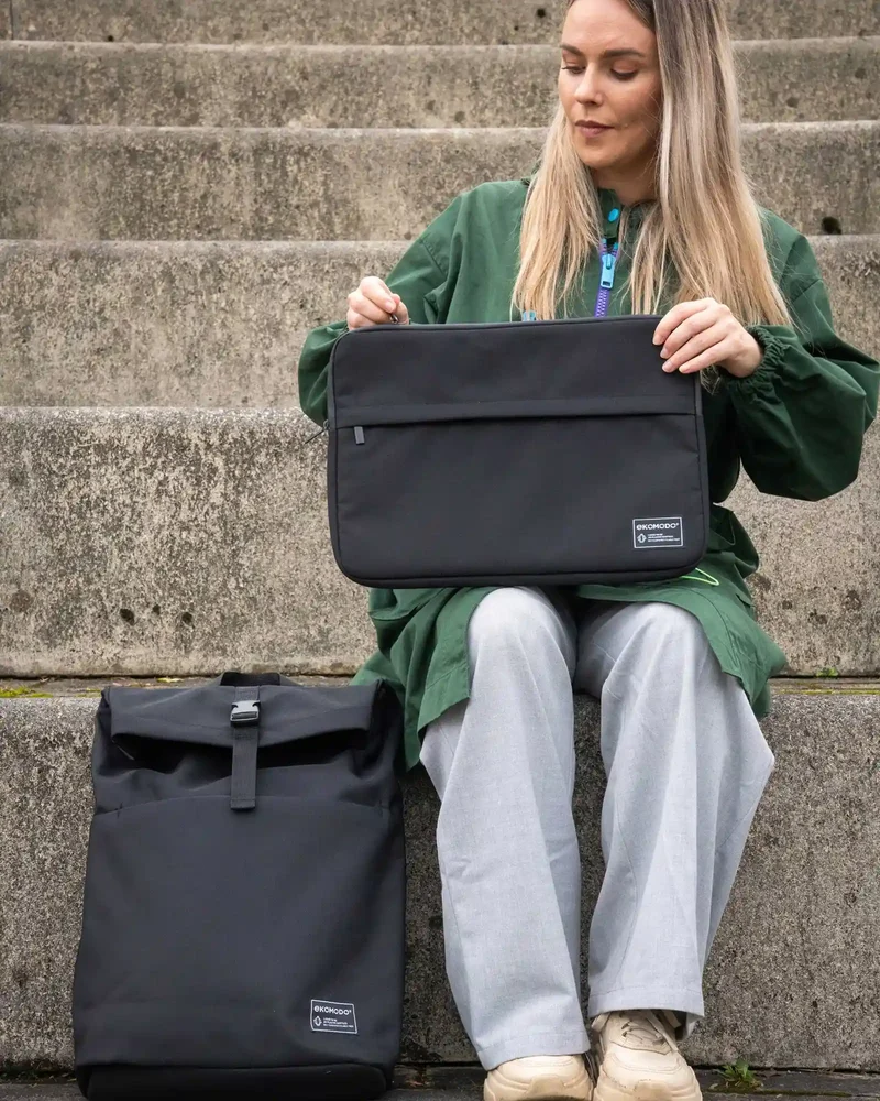 Housse ordinateur polyester recyclé Ekomodo 13" à personnaliser