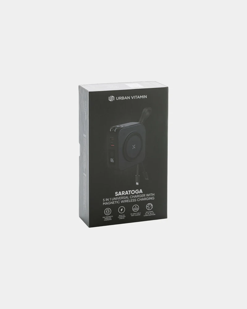 Chargeur universel 5 en 1 Urban Vitamin Saratoga à personnaliser