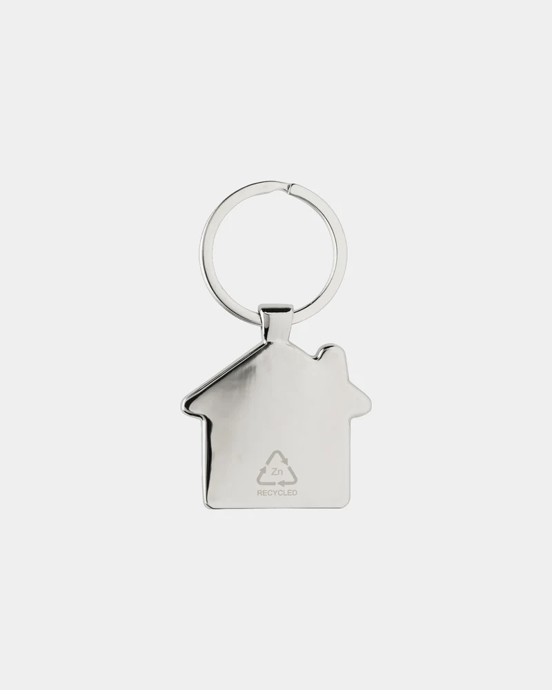 Porte-clés en alliage de zinc recyclé à personnaliser