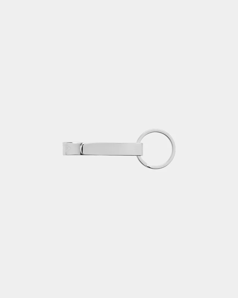 Porte-clés décapsuleur en zinc recyclé à personnaliser