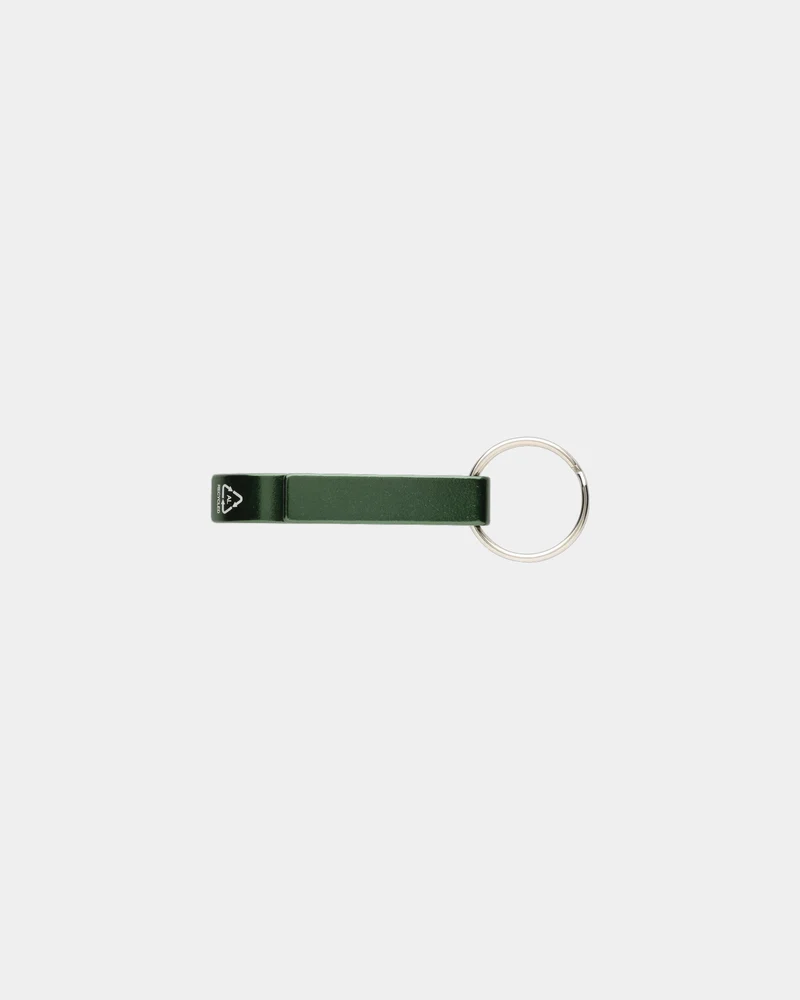 Porte-clés décapsuleur aluminium recyclé à personnaliser