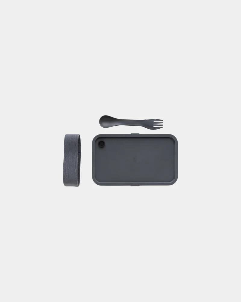 Boîte à lunch PP 0,8L avec cuillère-fourchette à personnaliser