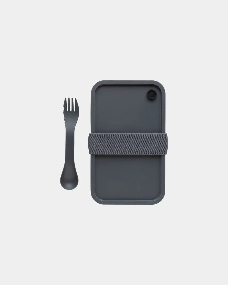 Boîte à lunch PP 0,8L avec cuillère-fourchette à personnaliser