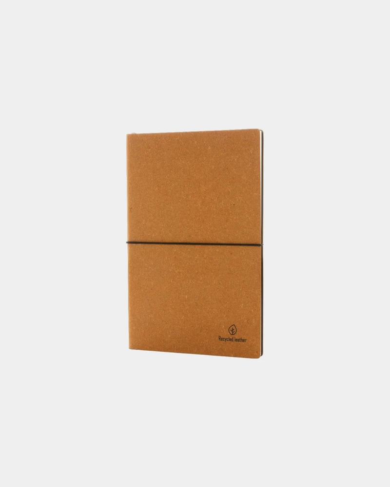 Carnet de notes A5 cuir recyclé à personnaliser