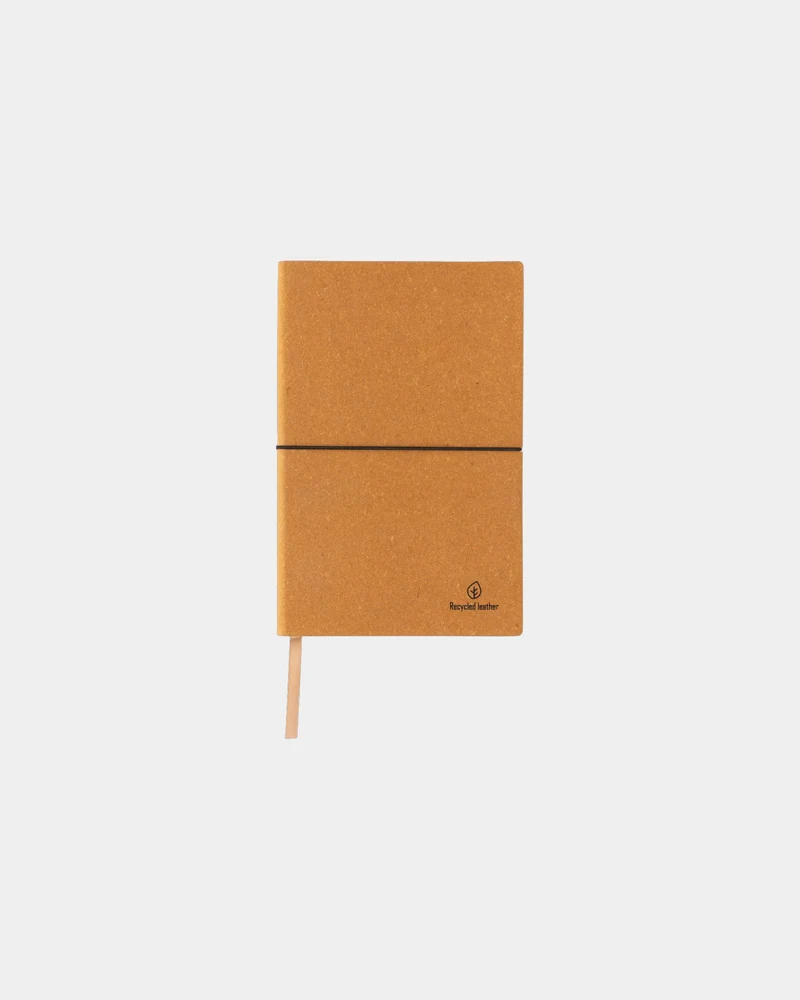 Carnet de notes A5 cuir recyclé à personnaliser