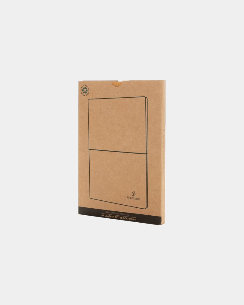 Carnet de notes A5 cuir recyclé à personnaliser