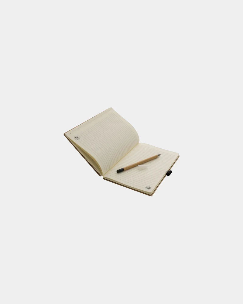 Set carnet et crayon infini en bambou à personnaliser