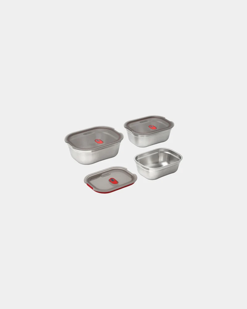 Set de boîtes repas acier inoxydable Black + Blum à personnaliser