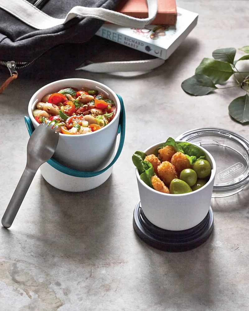 Conteneur à lunch PP Tritan Black + Blum à personnaliser
