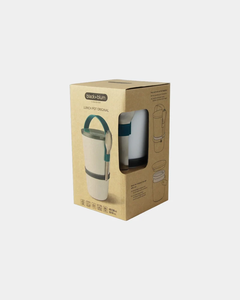 Conteneur à lunch PP Tritan Black + Blum à personnaliser