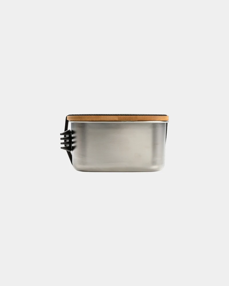 Boîte à lunch inox avec couvercle bambou 0,9L