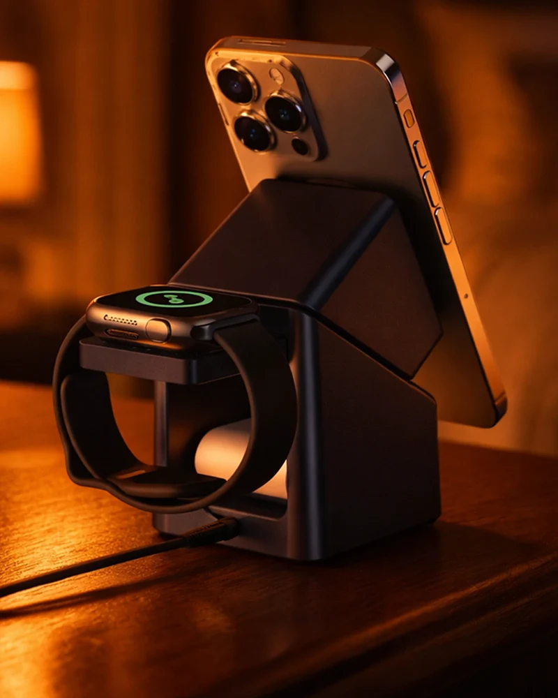 Chargeur sans fil anthracite à personnaliser