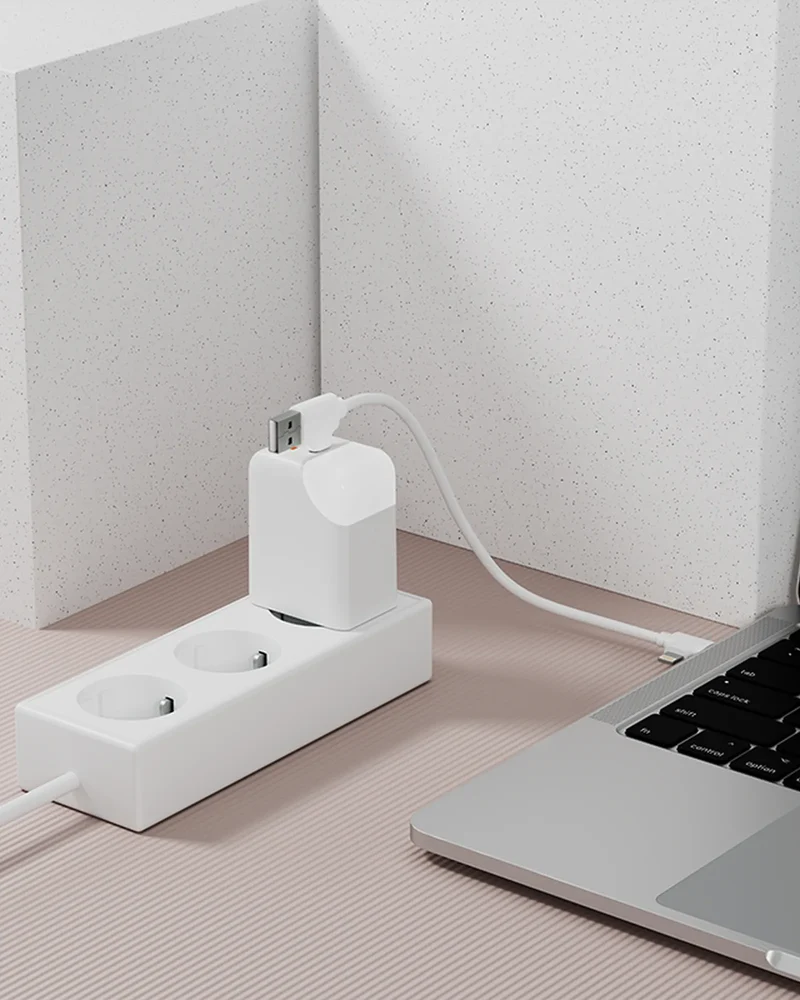 Adaptateur secteur double ports USB C et A 65W à personnaliser