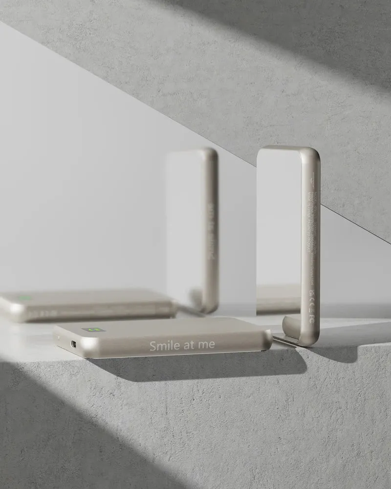 Batterie externe argent 5000 mAh à personnaliser