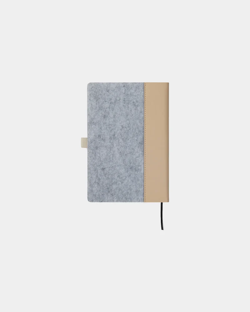 Carnet en feutre recyclé Vinga Albon A5 à personnaliser