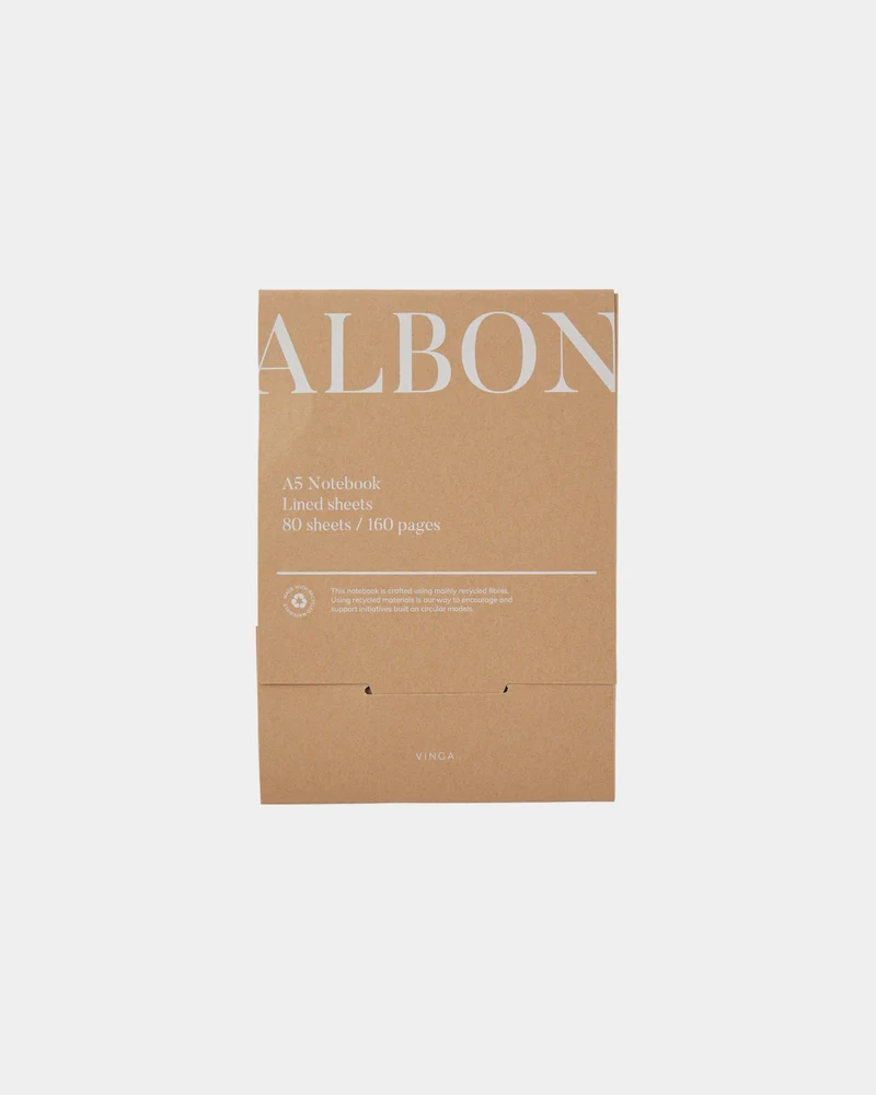 Carnet en feutre recyclé Vinga Albon A5 à personnaliser