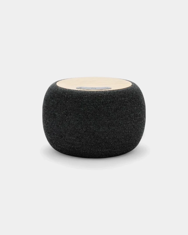 Enceinte 5W en plastique recyclé RCS et bambou à personnaliser
