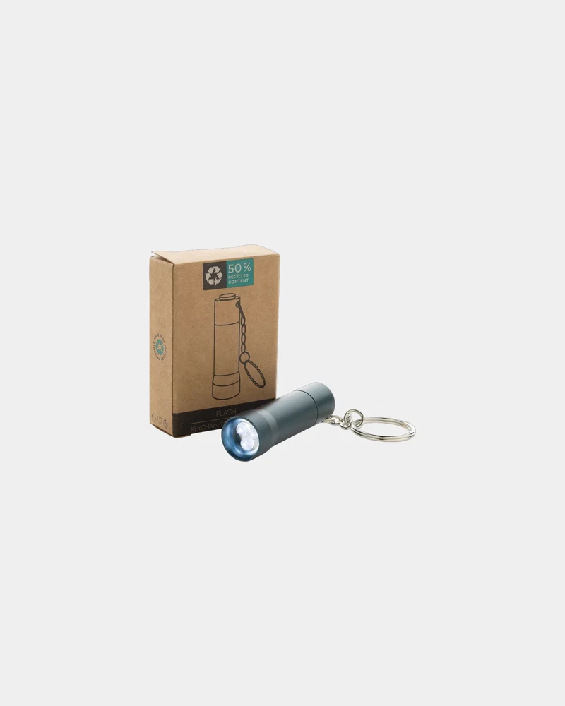 Porte-clés torche aluminium recyclé RCS Flash