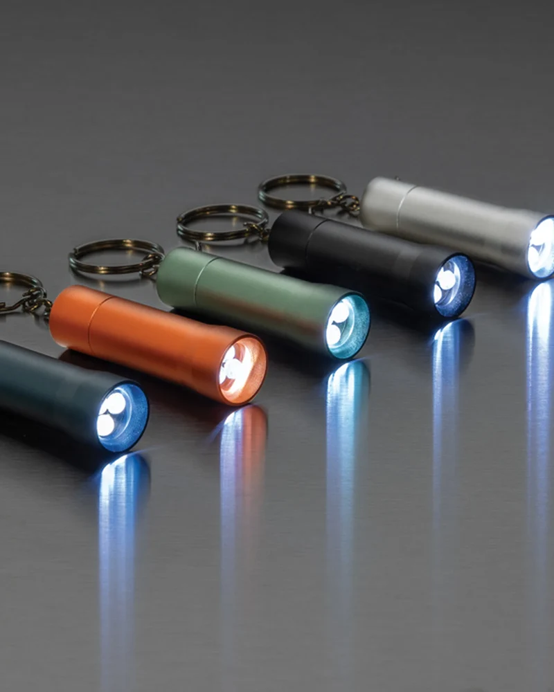 Porte-clés torche aluminium recyclé RCS Flash