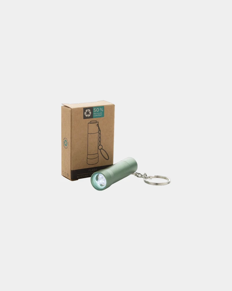 Porte-clés torche aluminium recyclé RCS Flash